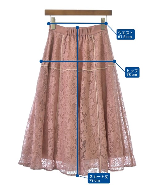 Noela（ノエラ）ロング・マキシ丈スカート ピンク サイズ:M レディース/2200671679057