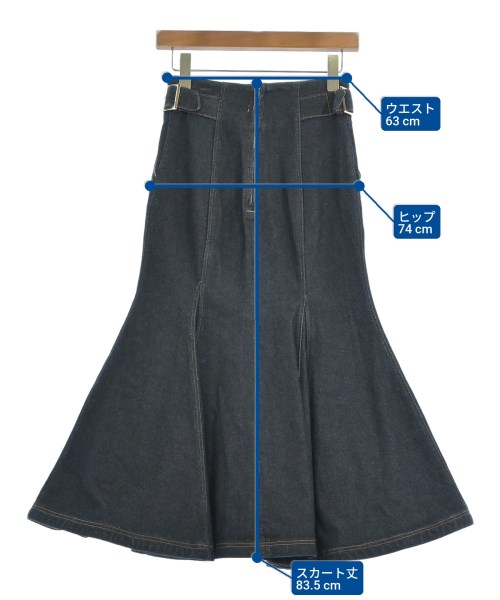 Noela（ノエラ）ロング・マキシ丈スカート 紺 サイズ:S レディース/2200676538069