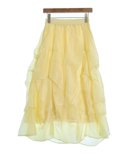 Noela(ノエラ)ロング・マキシ丈スカート 黄 サイズ:S/2200634786075