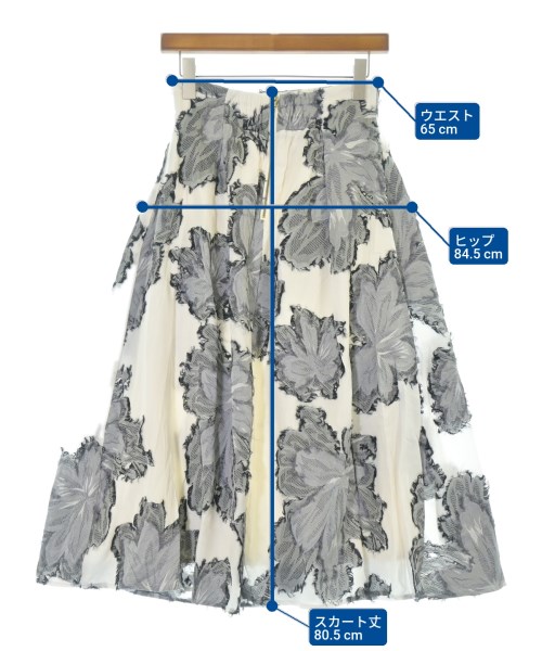 Noela（ノエラ）ロング・マキシ丈スカート 白 サイズ:M レディース/2200652901474