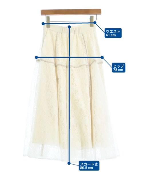 Noela（ノエラ）ロング・マキシ丈スカート 白 サイズ:-(M位) レディース/2200665532054