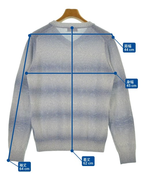 EPOCA UOMO（エポカウォモ）ニット・セーター 青 サイズ:48(L位) メンズ/2200631285069