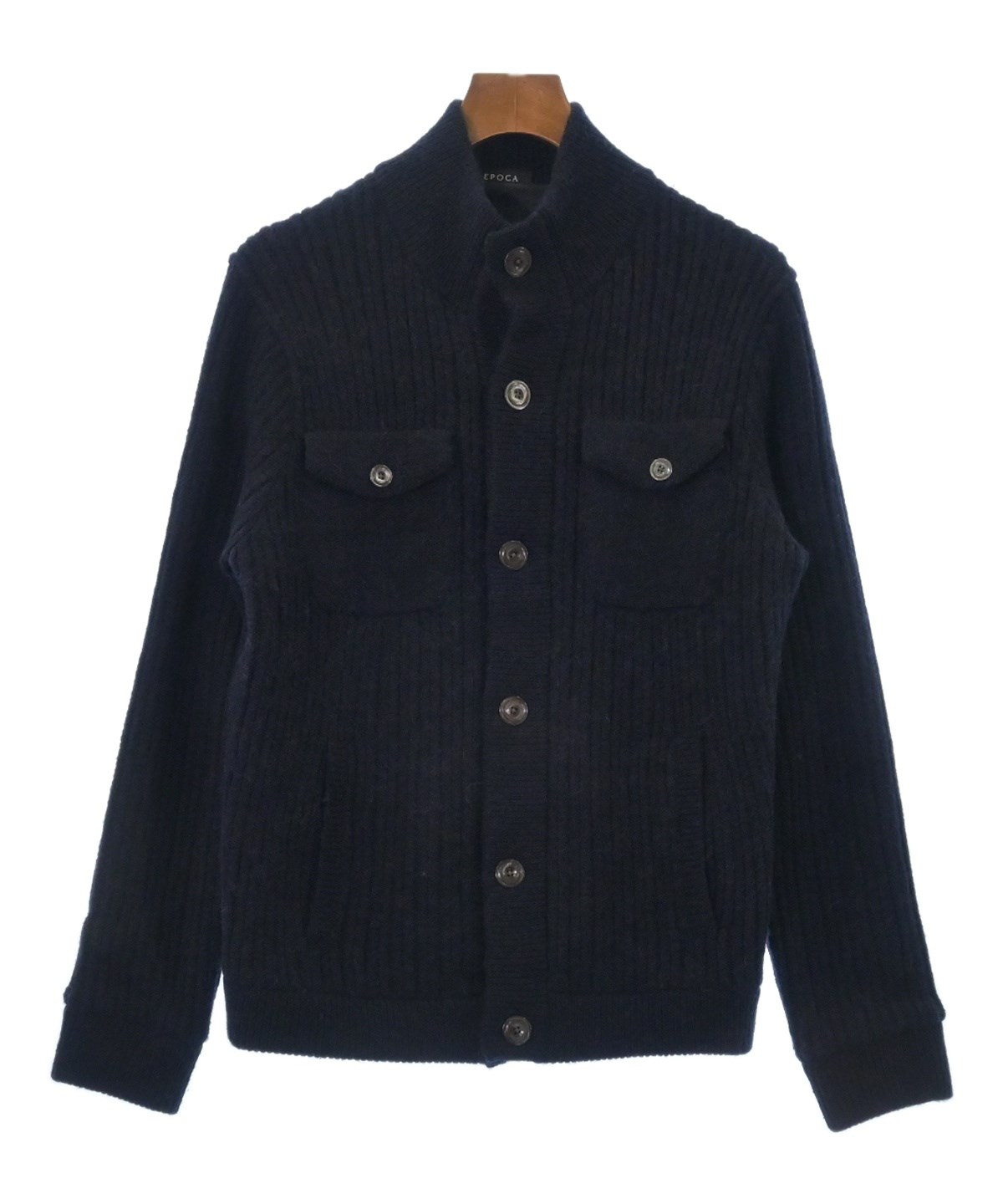 EPOCA UOMO エポカウォモ ブルゾン 48(L位) 紺 【古着】【中古】 EPOCA UOMO（エポカウォモ）ブルゾン 紺 サイズ:48(L位) メンズ