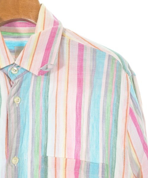 120% lino（１２０パーセントリノ）カジュアルシャツ ピンク サイズ:14(XXS位) メンズ/2200620559096