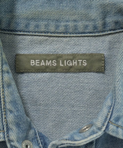 BEAMS Lights（ビームスライツ）カジュアルシャツ 青 サイズ:S メンズ/2200680903020