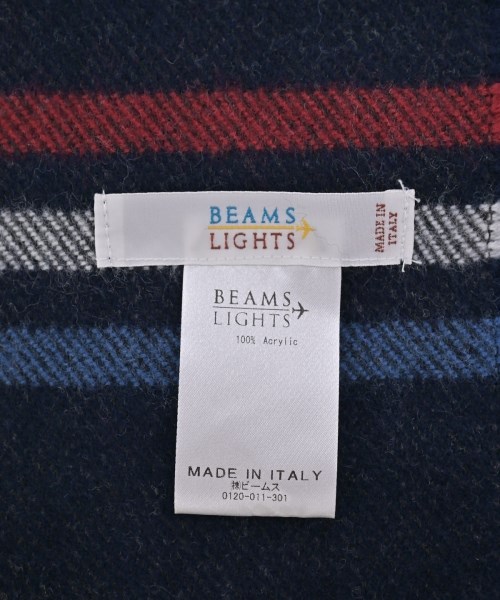 BEAMS Lights（ビームスライツ）マフラー 紺 サイズ:- メンズ/2200688730024