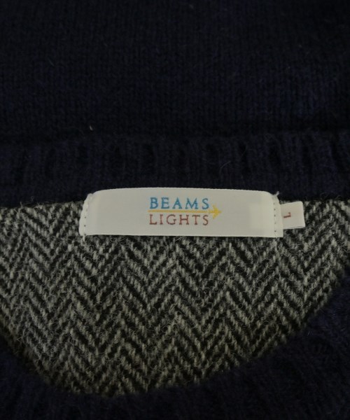 BEAMS Lights（ビームスライツ）ニット・セーター 紺 サイズ:L メンズ/2200654393093