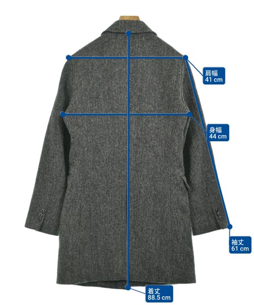 BEAMS Lights（ビームスライツ）チェスターコート 黒 サイズ:S メンズ/2200663249046