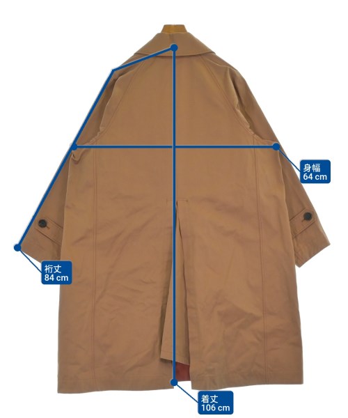 beautiful people（ビューティフルピープル）ステンカラーコート オレンジ サイズ:38(S位) メンズ/2200628733023