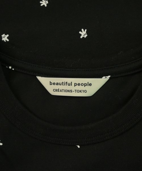 beautiful people（ビューティフルピープル）Tシャツ・カットソー 黒 サイズ:42(L位) メンズ/2200630672075
