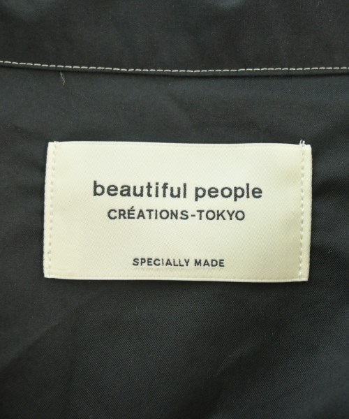 beautiful people（ビューティフルピープル）カジュアルシャツ 黒 サイズ:38(S位) メンズ/2200606664011