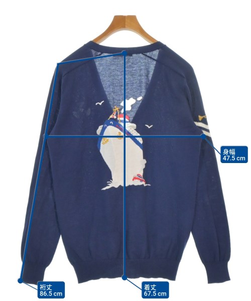 beautiful people（ビューティフルピープル）カーディガン 紺 サイズ:160(XS位) メンズ/2200669575118