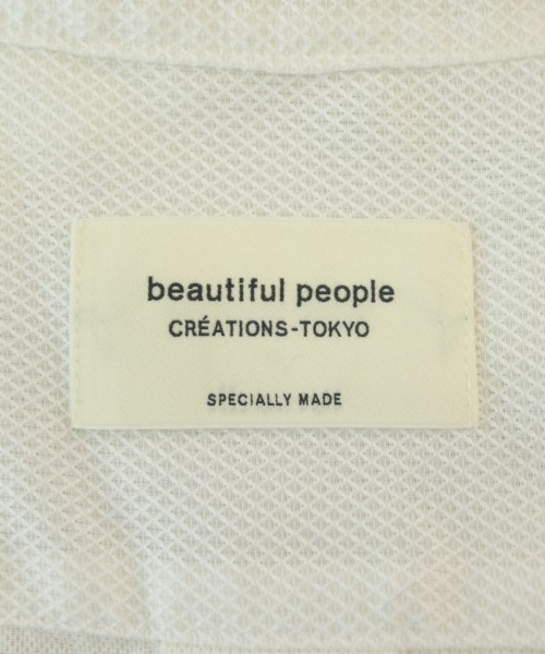 beautiful people（ビューティフルピープル）カジュアルシャツ 白 サイズ:38(M位) メンズ/2200690242294