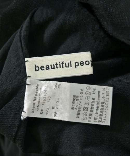 beautiful people（ビューティフルピープル）Tシャツ・カットソー 黒 サイズ:170(S位) メンズ/2200715281048