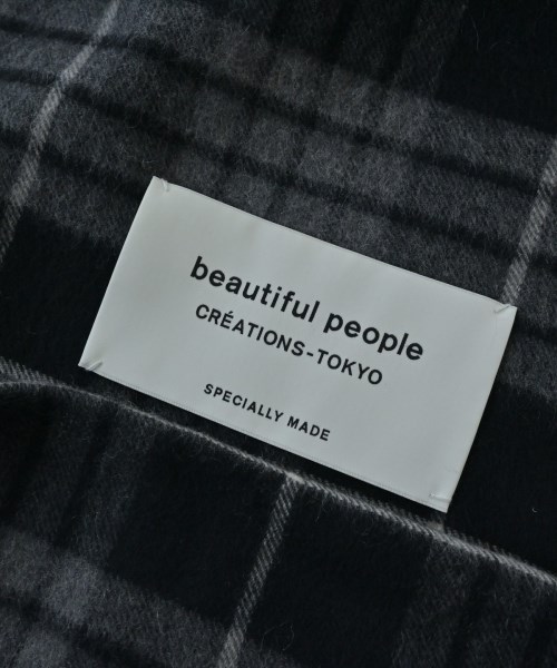 beautiful people（ビューティフルピープル）マフラー 黒 サイズ:F メンズ/2200718166052