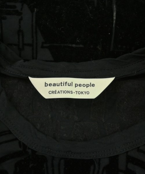 beautiful people（ビューティフルピープル）Tシャツ・カットソー 黒 サイズ:40(M位) メンズ/2200701144074