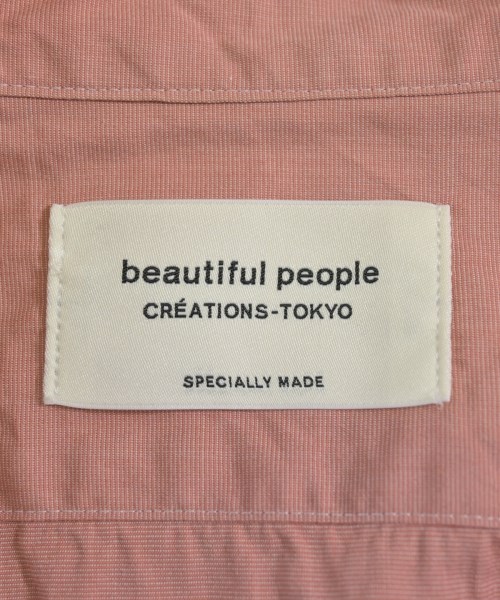 beautiful people（ビューティフルピープル）カジュアルシャツ ピンク サイズ:34(XXS位) メンズ/2200724097012