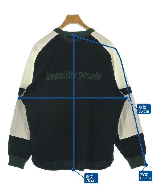 beautiful people（ビューティフルピープル）スウェット 黒 サイズ:38(XL位) メンズ/2200726840067