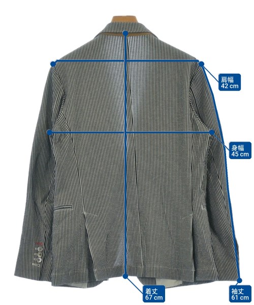 DOUBLE STANDARD CLOTHING（ダブルスタンダードクロージング）ジャケット 黒 サイズ:44(S位) メンズ/2200638378030