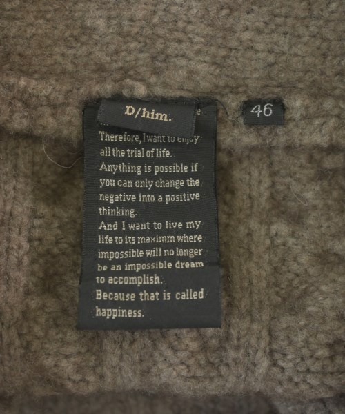 DOUBLE STANDARD CLOTHING（ダブルスタンダードクロージング）カーディガン 茶 サイズ:46(M位) メンズ/2200614837049