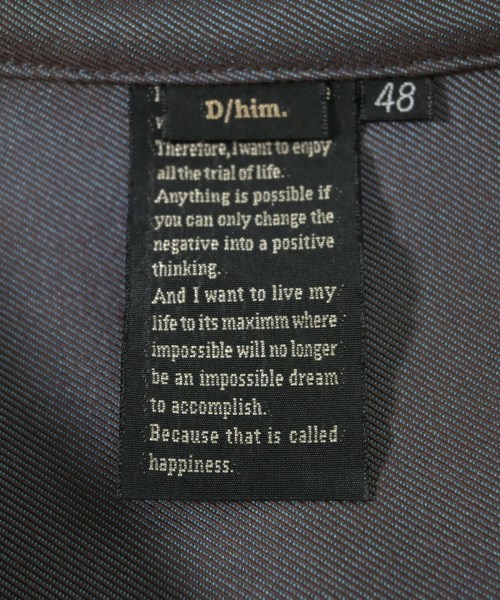 DOUBLE STANDARD CLOTHING（ダブルスタンダードクロージング）カジュアルシャツ グレー サイズ:48(XXL位) メンズ/2200661625446