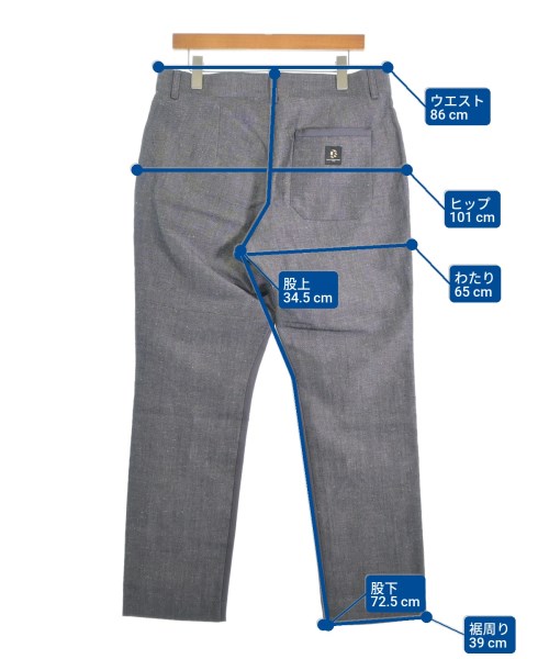 DOUBLE STANDARD CLOTHING（ダブルスタンダードクロージング）スラックス 紺 サイズ:48(L位) メンズ/2200661625453