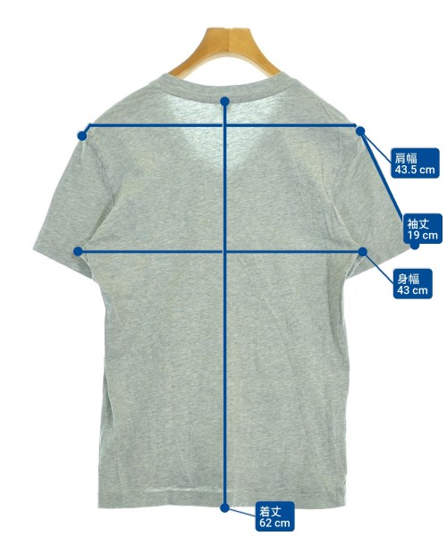 JAMES PERSE（ジェームスパース）Tシャツ・カットソー グレー サイズ:00(XS位) メンズ/2200631461159