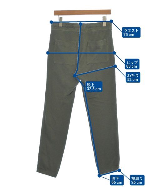 JAMES PERSE（ジェームスパース）スウェットパンツ カーキ サイズ:00(XS位) メンズ/2200623226049