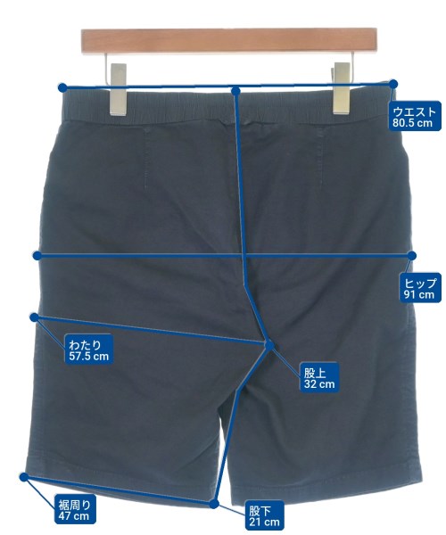 JAMES PERSE（ジェームスパース）ショートパンツ 紺 サイズ:1(M位) メンズ/2200675502092