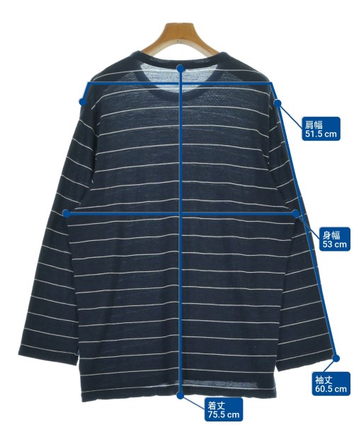 JAMES PERSE（ジェームスパース）Tシャツ・カットソー 紺 サイズ:4(XXL位) メンズ/2200695911317