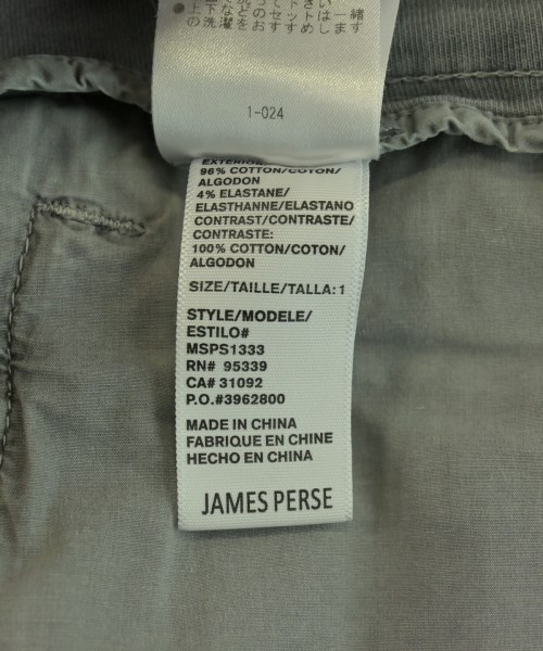 JAMES PERSE（ジェームスパース）その他 グレー サイズ:1(M位) メンズ/2200702131059