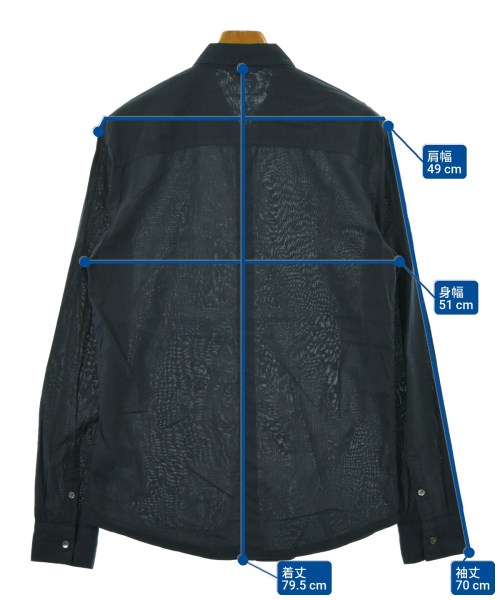 JAMES PERSE（ジェームスパース）カジュアルシャツ 紺 サイズ:1(M位) メンズ/2200658236044