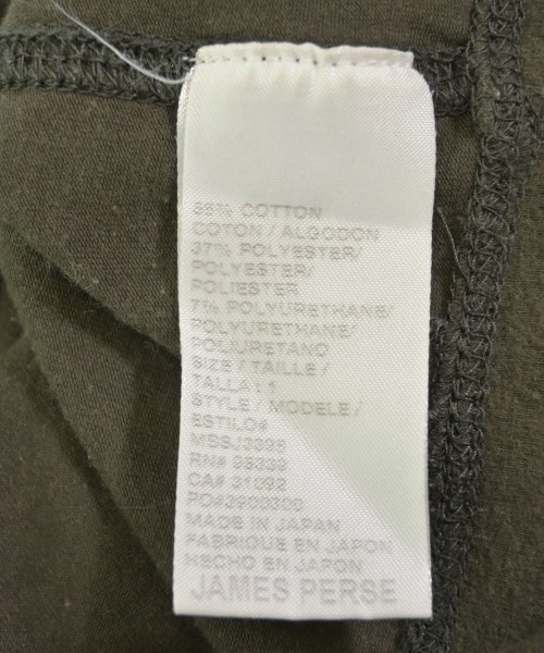 JAMES PERSE（ジェームスパース）Tシャツ・カットソー カーキ サイズ:1(M位) メンズ/2200714280189
