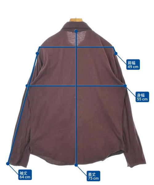 JAMES PERSE（ジェームスパース）カジュアルシャツ 茶 サイズ:2(L位) メンズ/2200645116083