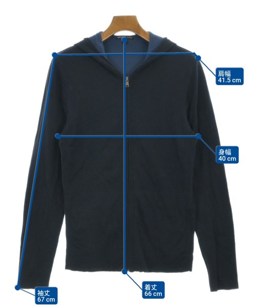 JAMES PERSE（ジェームスパース）パーカー 紺 サイズ:0(S位) メンズ/2200671177140