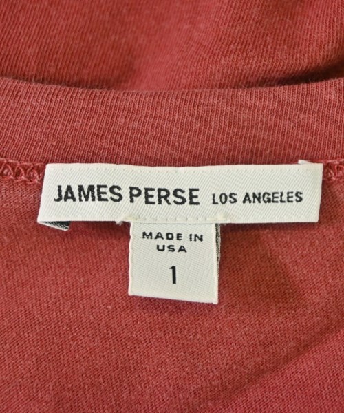 JAMES PERSE（ジェームスパース）Tシャツ・カットソー 赤 サイズ:1(M位) メンズ/2200683679052