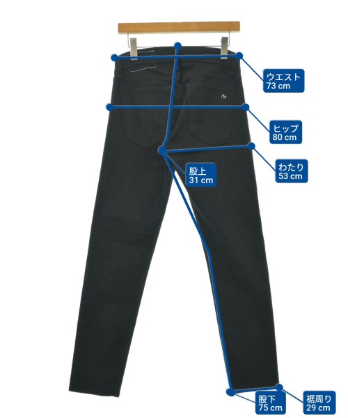 rag & bone（ラグアンドボーン）デニムパンツ 黒 サイズ:30(M位) メンズ/2200537560024