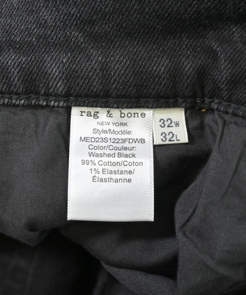 rag & bone（ラグアンドボーン）デニムパンツ 黒 サイズ:32(L位) メンズ/2200616813034