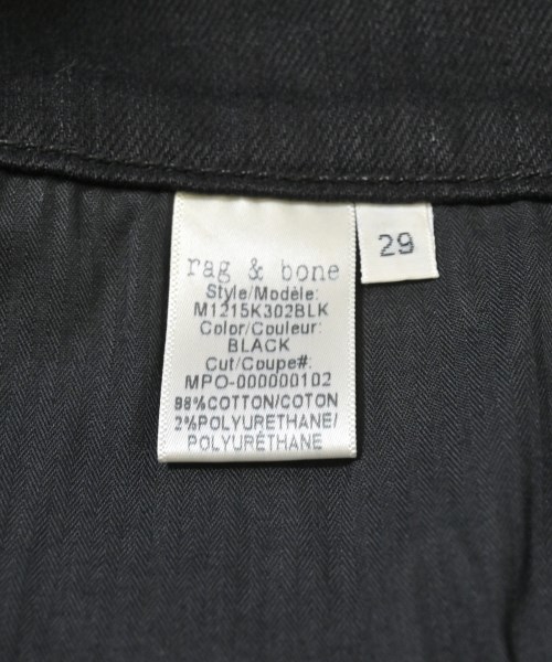 rag & bone（ラグアンドボーン）デニムパンツ 黒 サイズ:29(S位) メンズ/2200616813041