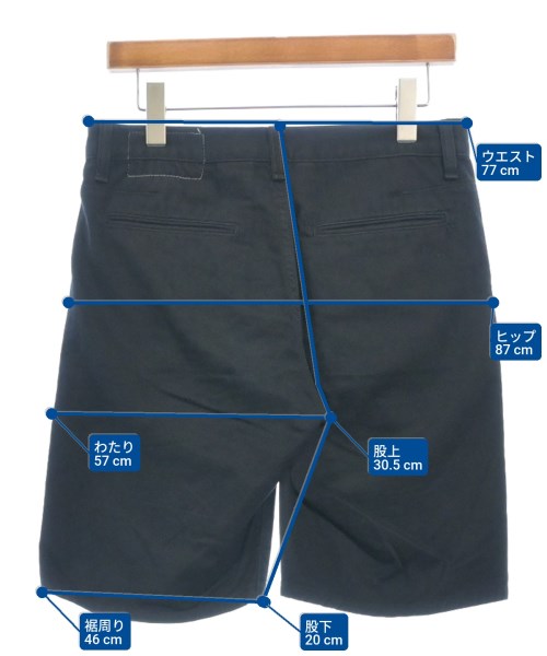 rag & bone（ラグアンドボーン）ショートパンツ 黒 サイズ:29(S位) メンズ/2200633113032