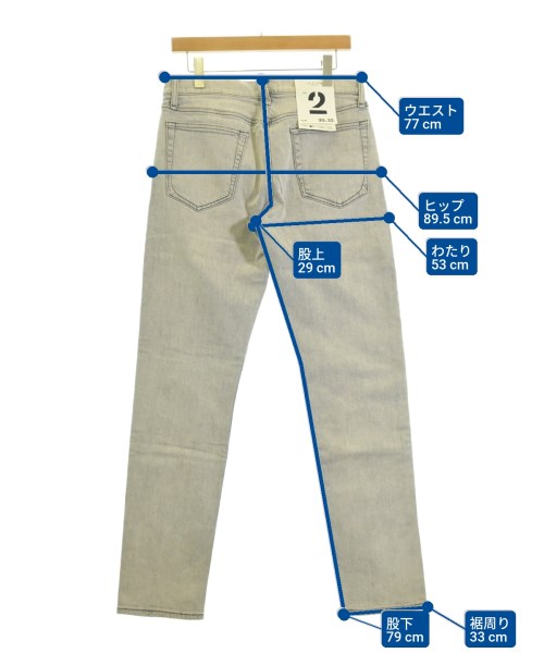 rag & bone（ラグアンドボーン）デニムパンツ グレー サイズ:30(M位) メンズ/2200698261044