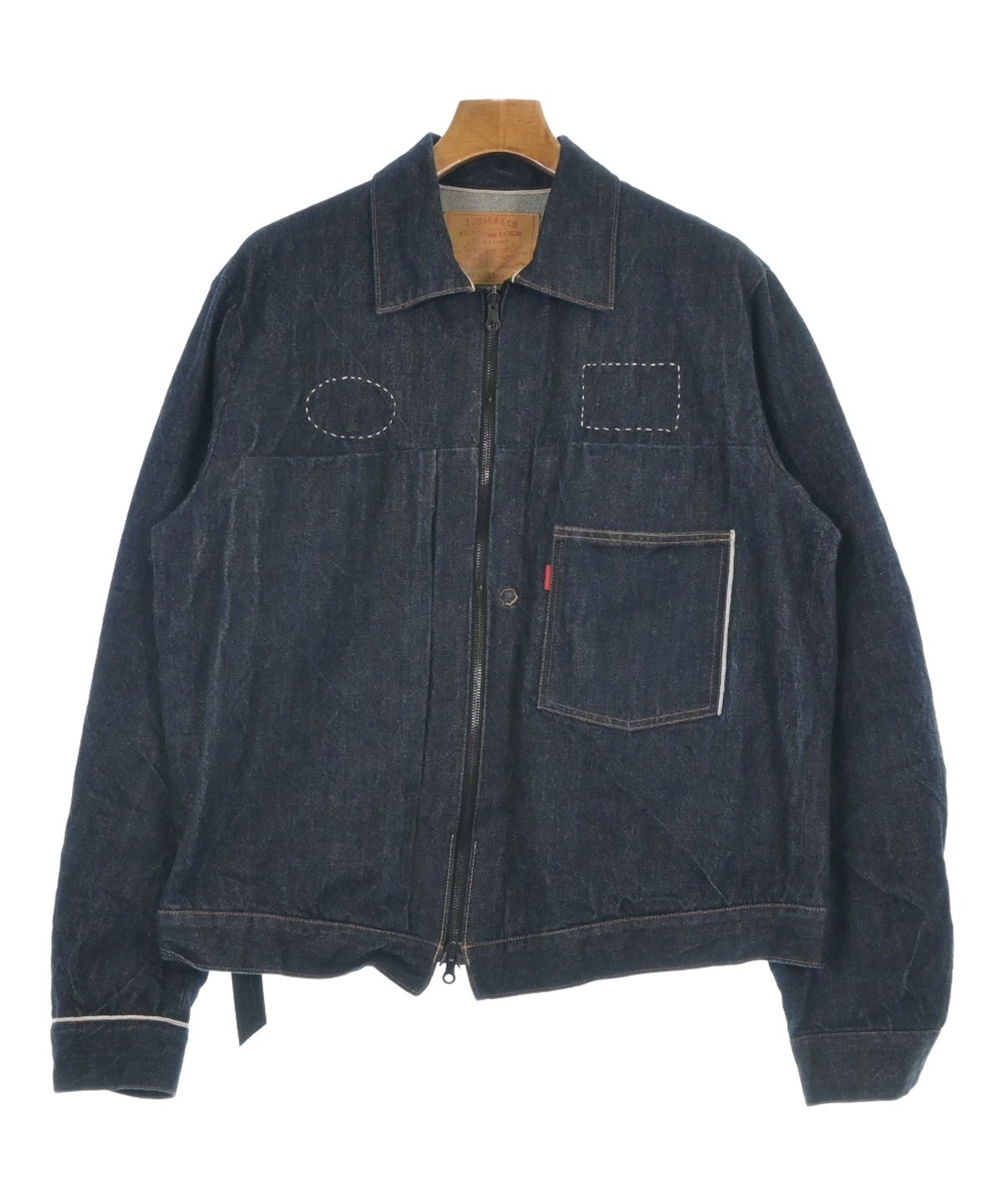 SUNSEA サンシー デニム ジャケット 2サイズ SUNSEA（サンシー）デニムジャケット 紺 サイズ:3(L位) メンズ