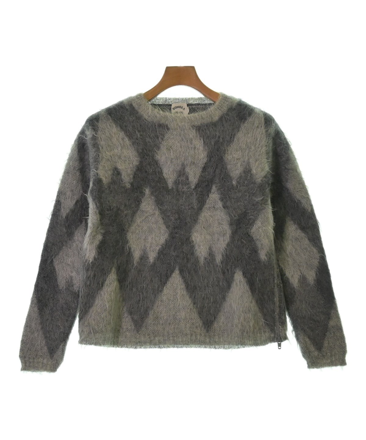 SUNSEA（サンシー）ニット・セーター グレー サイズ:2(M位) メンズ