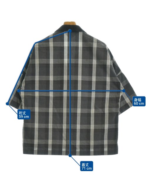 SUNSEA（サンシー）カジュアルシャツ グレー サイズ:3(L位) メンズ/2200552118095