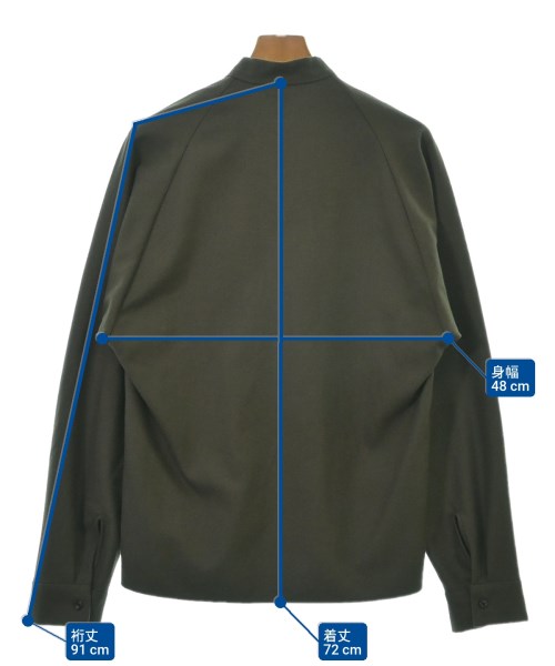 SUNSEA（サンシー）カジュアルシャツ カーキ サイズ:2(M位) メンズ/2200617283126