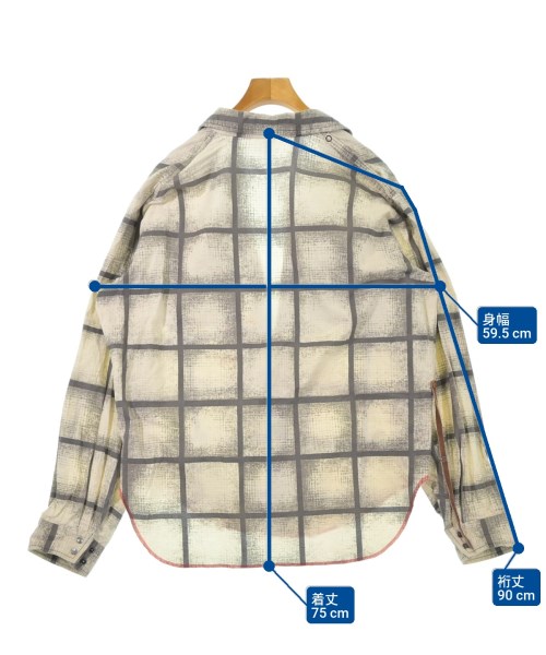 SUNSEA（サンシー）カジュアルシャツ 白 サイズ:3(L位) メンズ/2200624670032