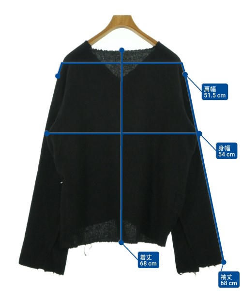 SUNSEA（サンシー）ニット・セーター 黒 サイズ:2(M位) メンズ/2200630138021