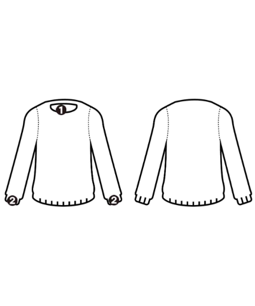 SUNSEA（サンシー）ニット・セーター グレー サイズ:2(M位) メンズ/2200631878063