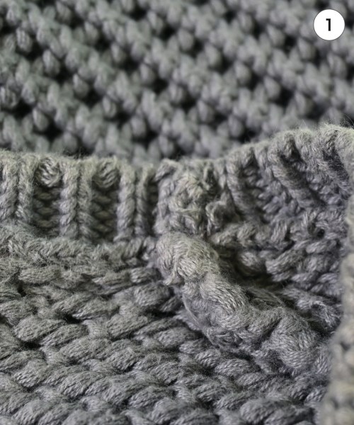 SUNSEA（サンシー）ニット・セーター グレー サイズ:2(M位) メンズ/2200631878063