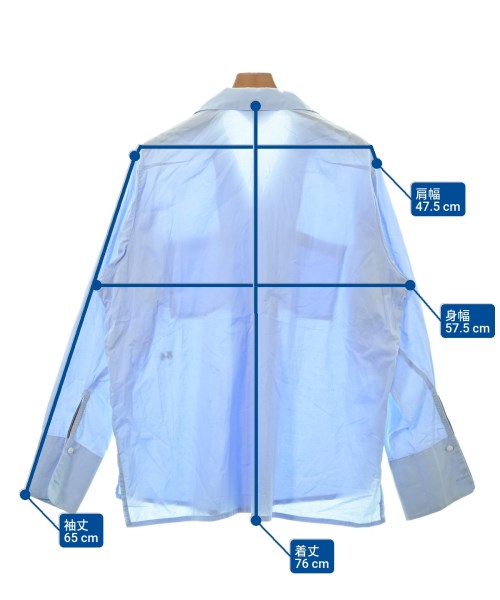 SUNSEA（サンシー）カジュアルシャツ 青 サイズ:2(M位) メンズ/2200632170029